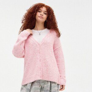 Urbanoutfitters | UO Lofty Boyfriend Cardigan | NWT | Pink size S